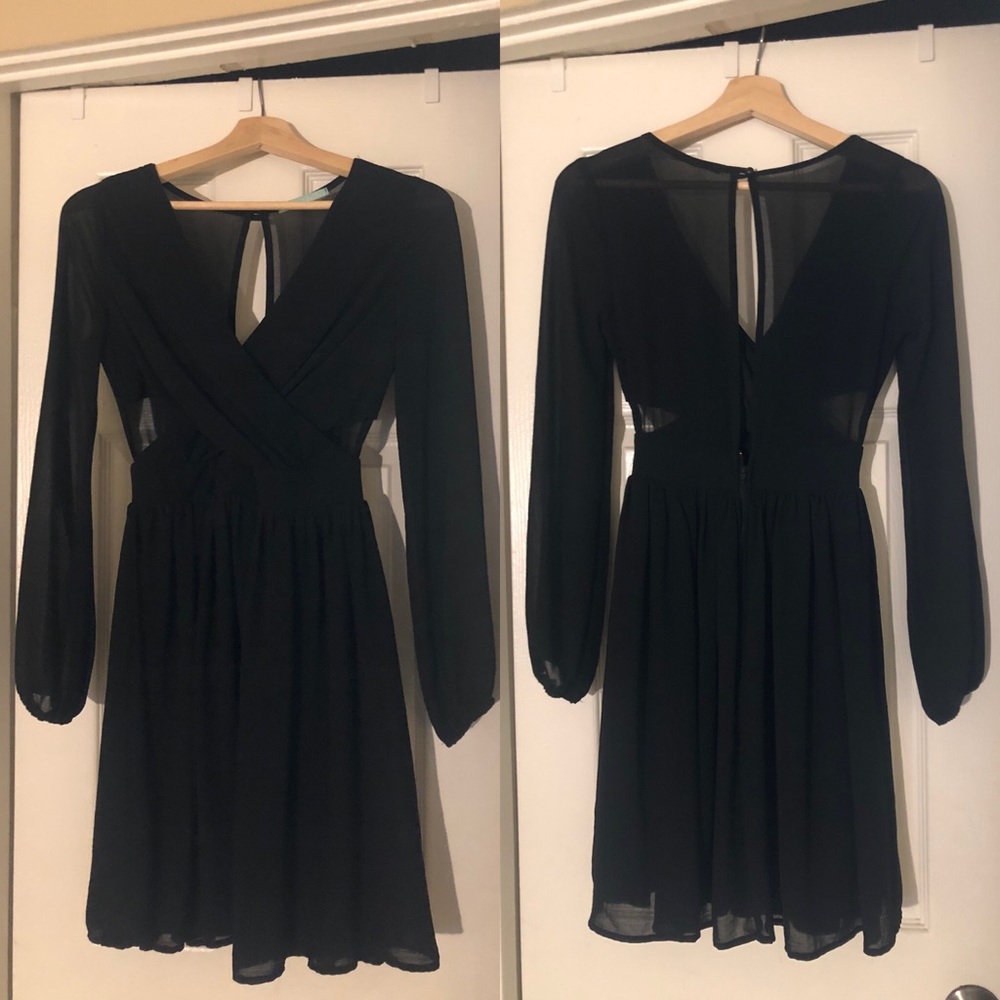 Lulu’s Chiffon Cutout Party Dress